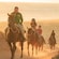 Four Guests horseback riding in the rugged desert near Cabo San Lucas, Mexico